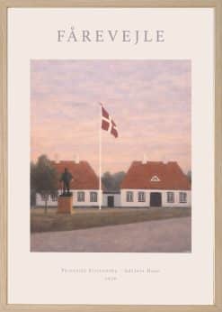 Fårevejle Stationsby Adelers Huse Plakat