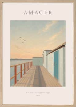 Amager Helgoland Søbadeanstalt Plakat