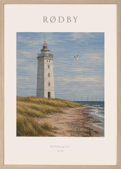 Rødby Hyllekrog Fyr Plakat