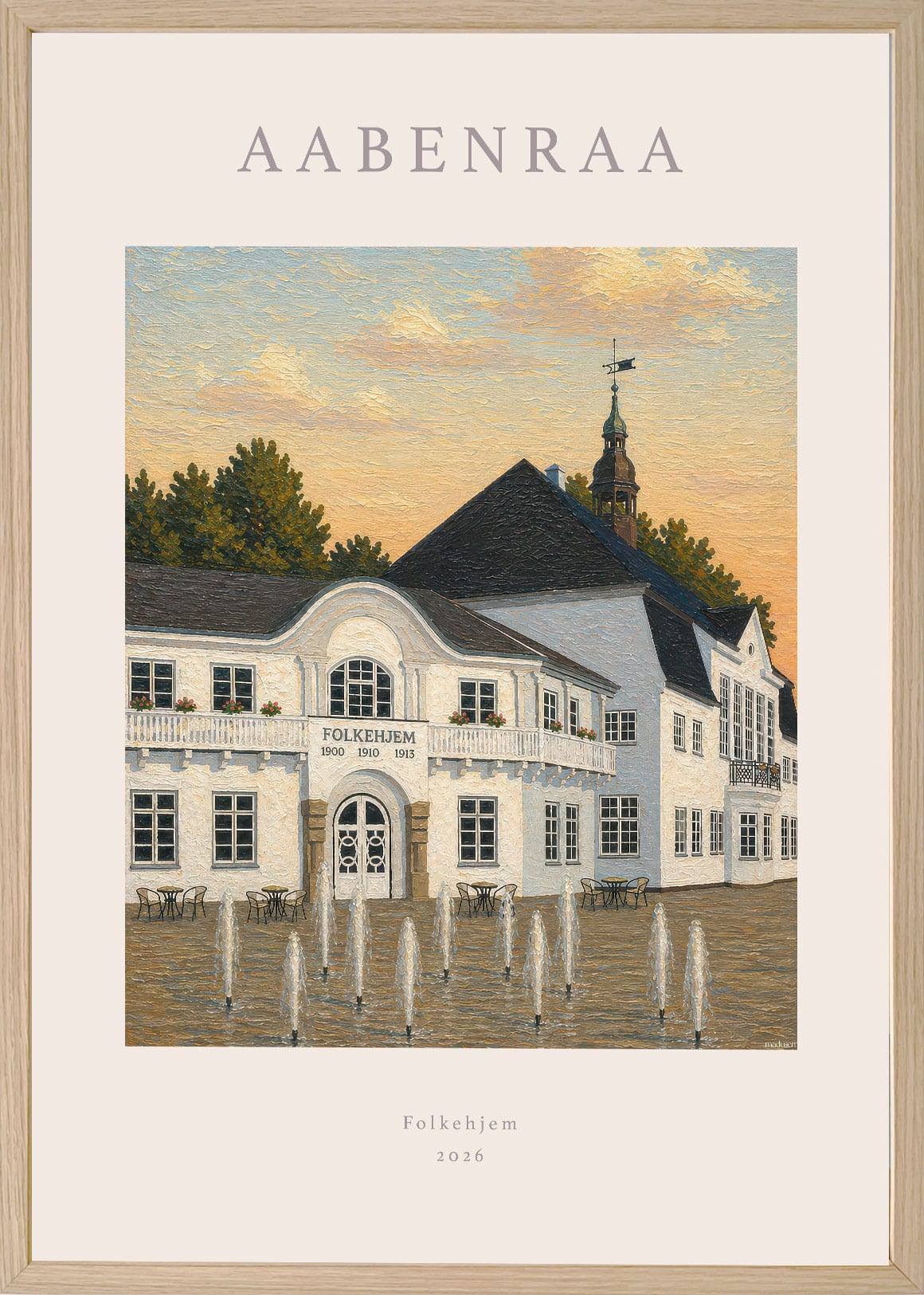 Aabenraa Folkehjem Plakat