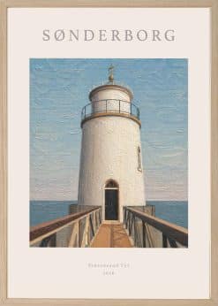 Sønderborg Taksensand Fyr Plakat