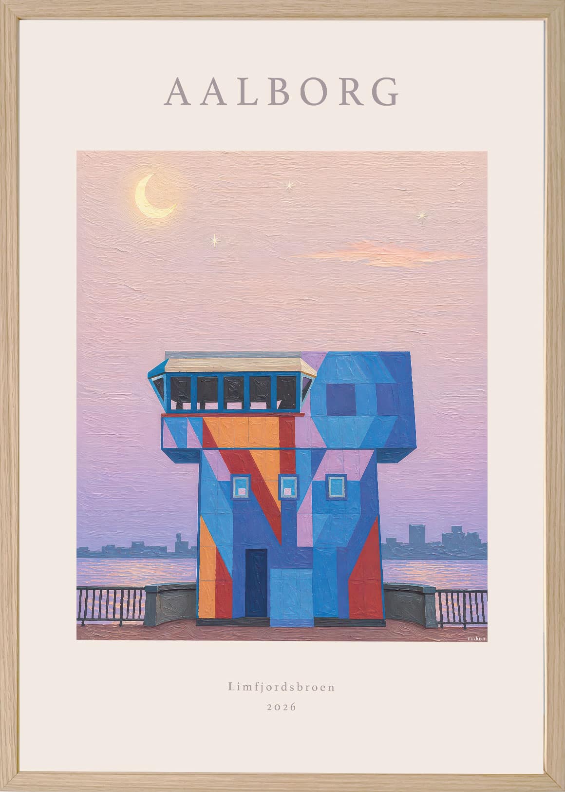 Aalborg Limfjordsbroen Plakat