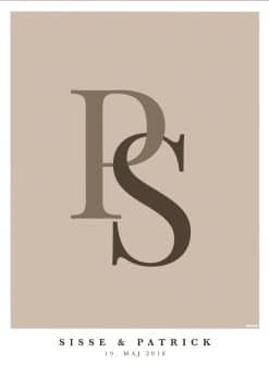 Personlig bogstavsplakat - Farve 29