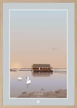 Holbæk Søbadet Venedig II Plakat