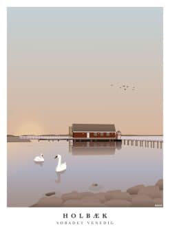 Holbæk Søbadet Venedig II Plakat