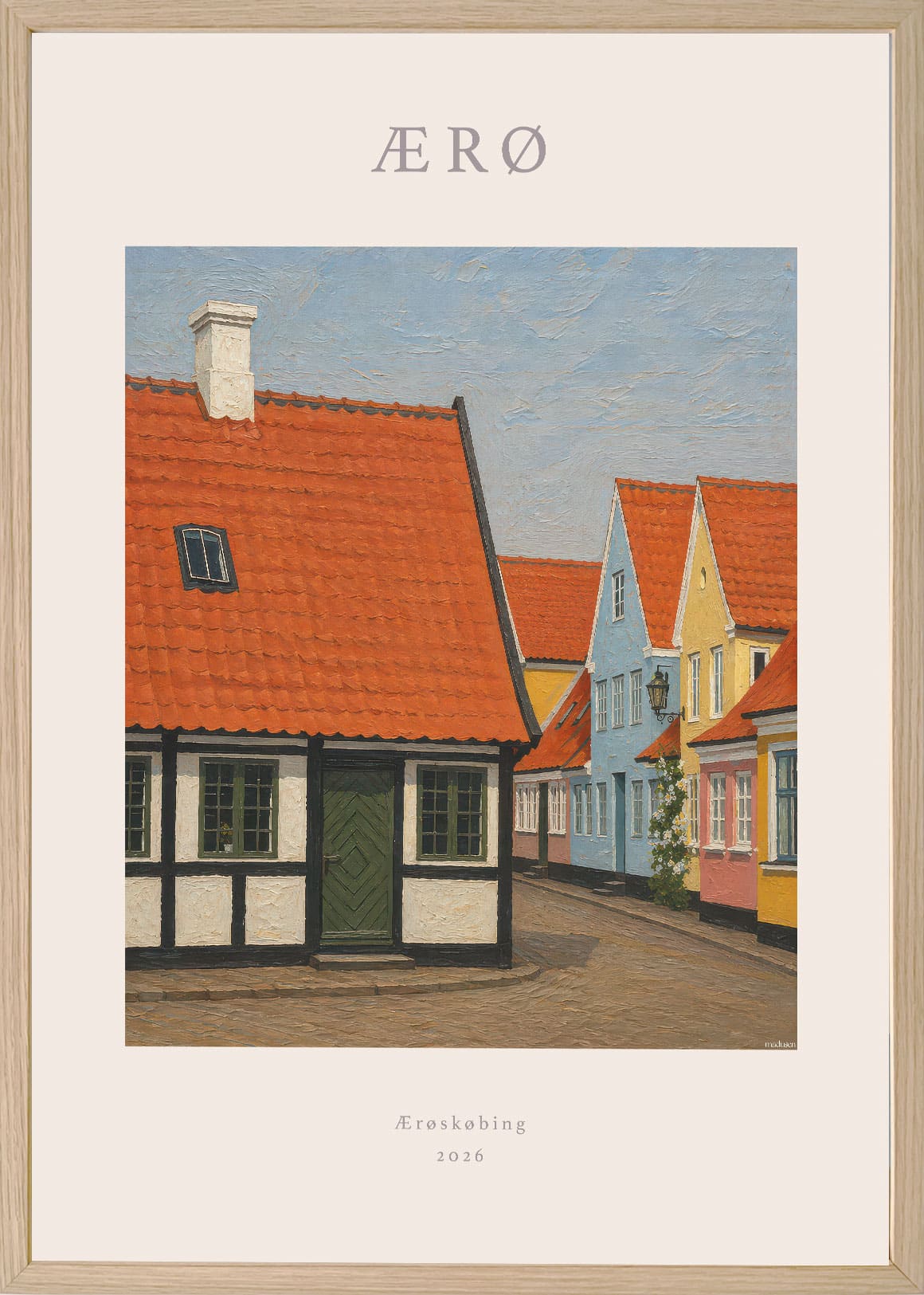Ærø Ærøskøbing Gaasetorvet Plakat
