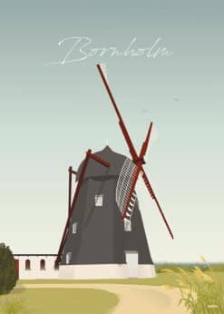 Bornholm Kuremøllen Plakat