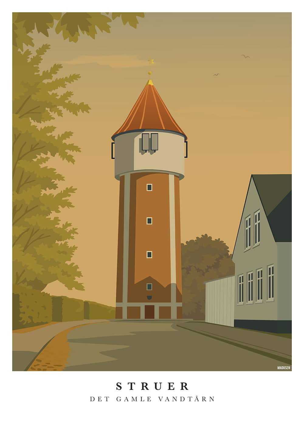 Struer Det Gamle Vandtårn Plakat