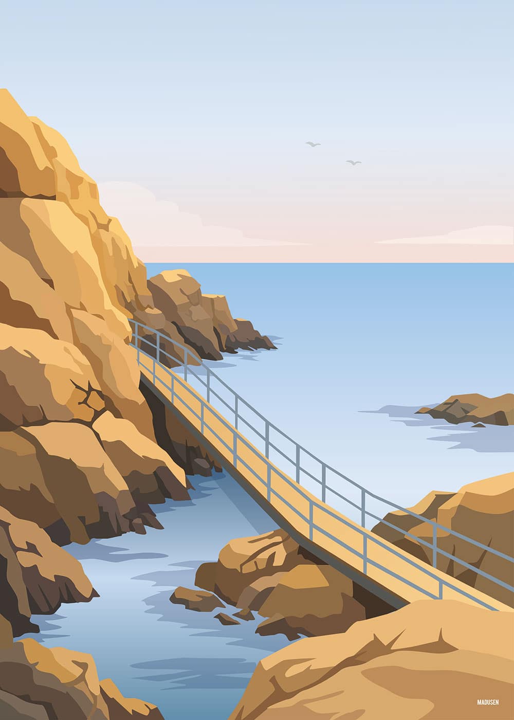 Bornholm Helligdomsklipperne Plakat