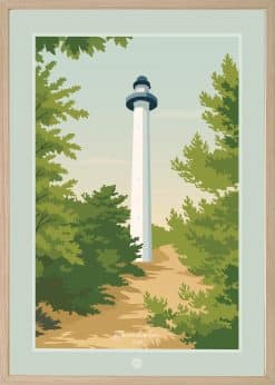 Bornholm Dueodde Fyr Plakat