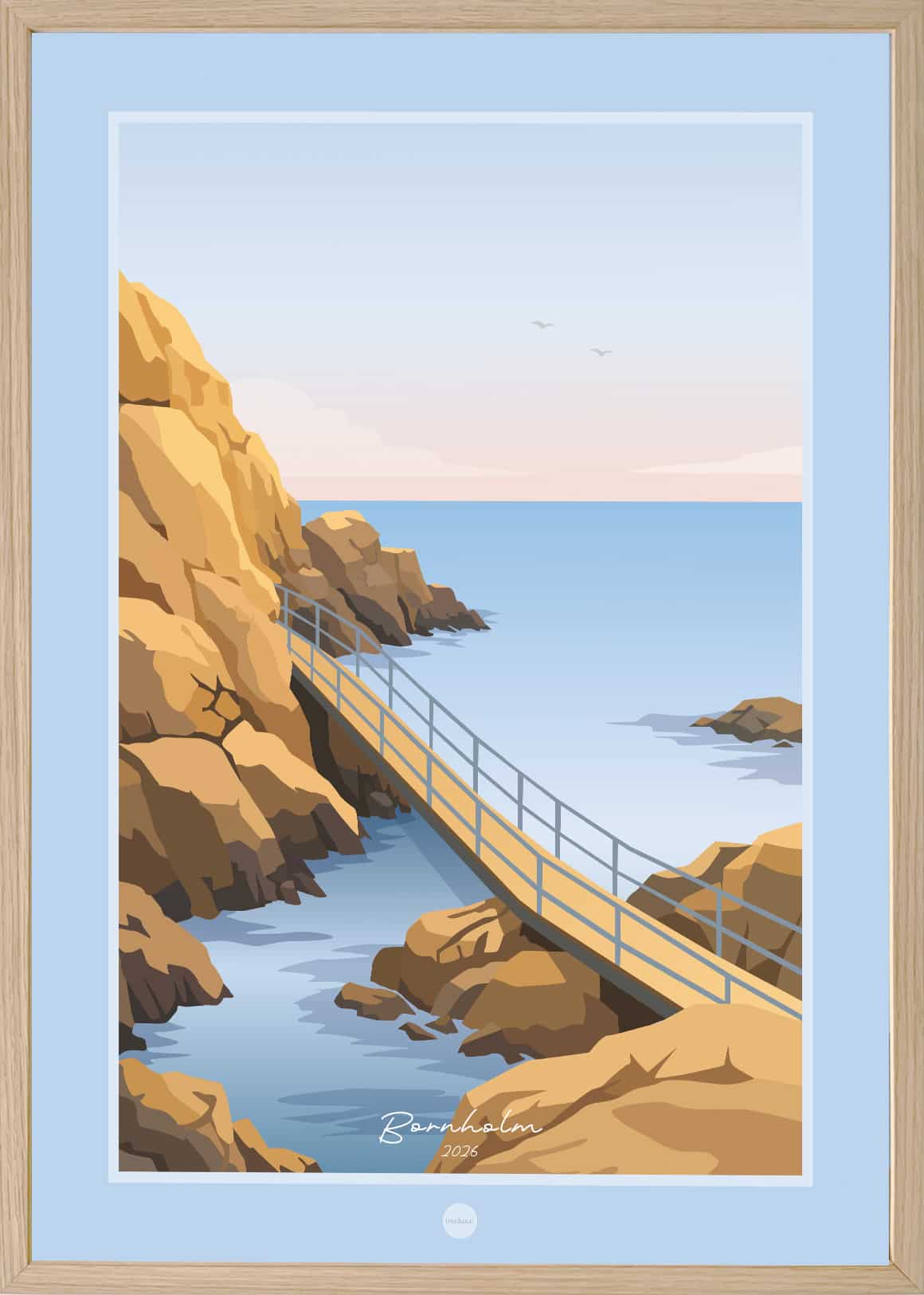 Bornholm Helligdomsklipperne Plakat