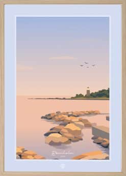 Bornholm Svaneke Havn Plakat