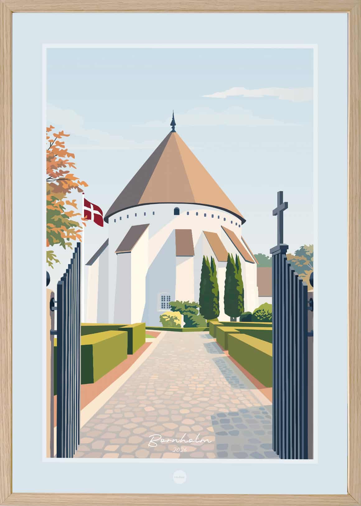 Bornholm Østerlars Kirke Plakat