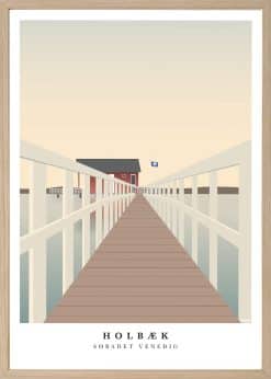 Holbæk Søbadet Venedig Plakat