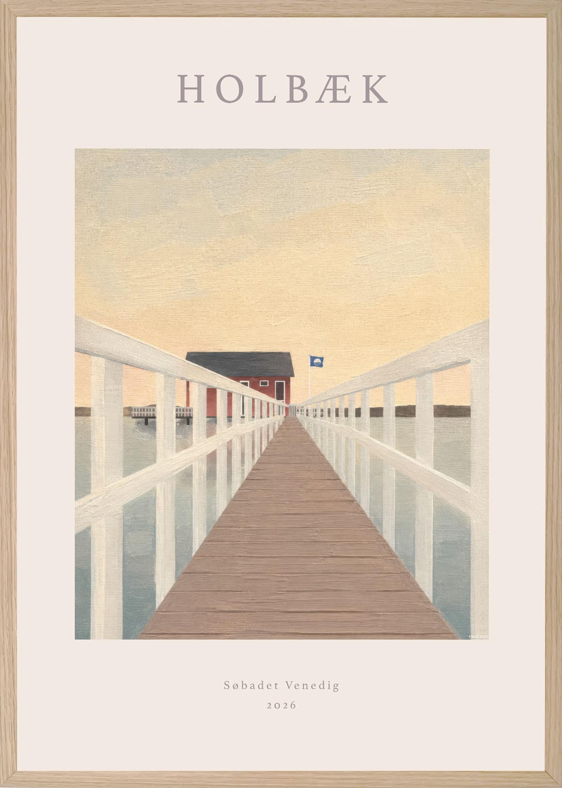 Holbæk Søbadet Venedig Plakat