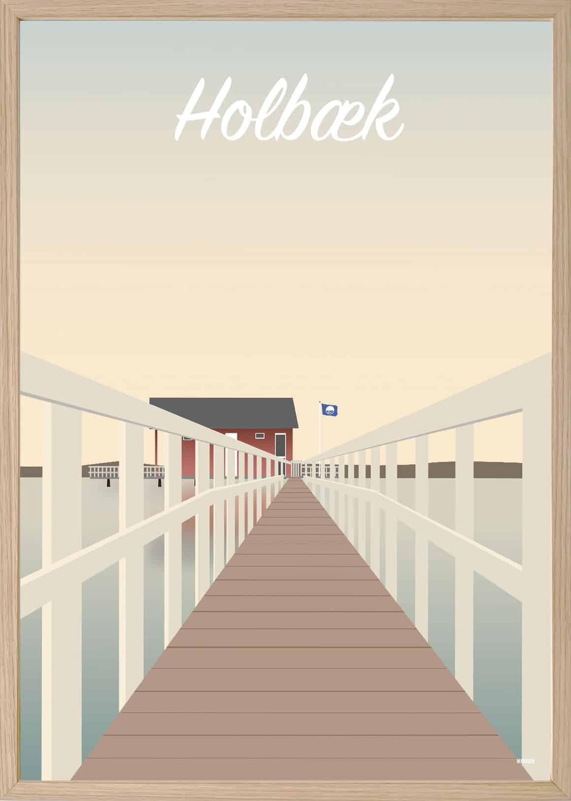 Holbæk Søbadet Venedig Plakat
