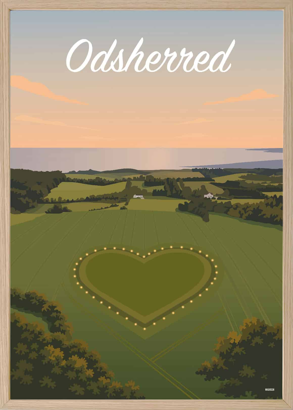 Odsherred Vejrhøj-hjertet Plakat