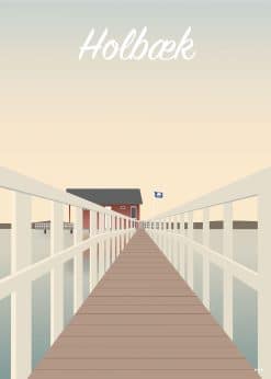 Holbæk Søbadet Venedig Plakat