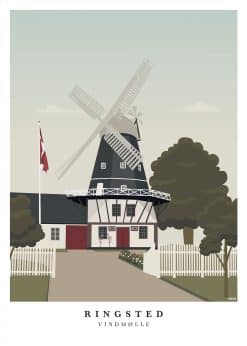 Ringsted Vindmølle Plakat