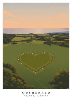 Odsherred Vejrhøj-hjertet Plakat
