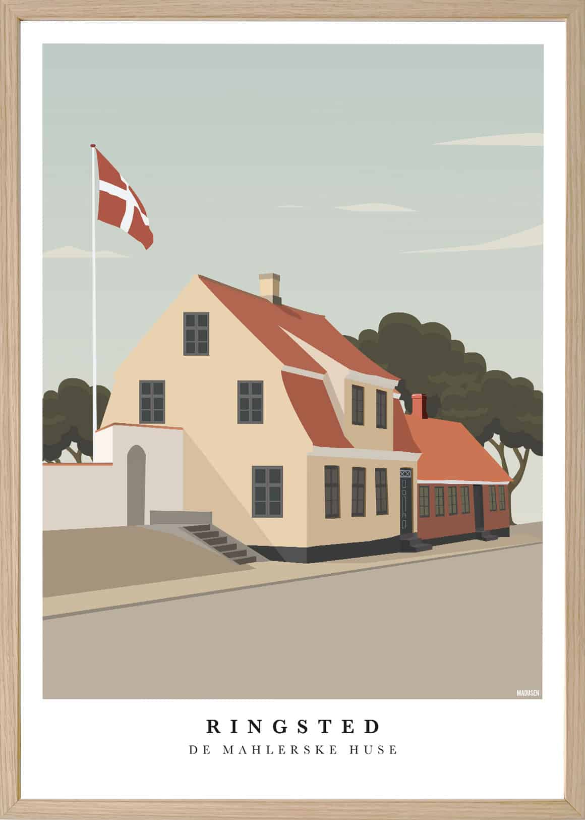 Ringsted De Mahlerske Huse Plakat