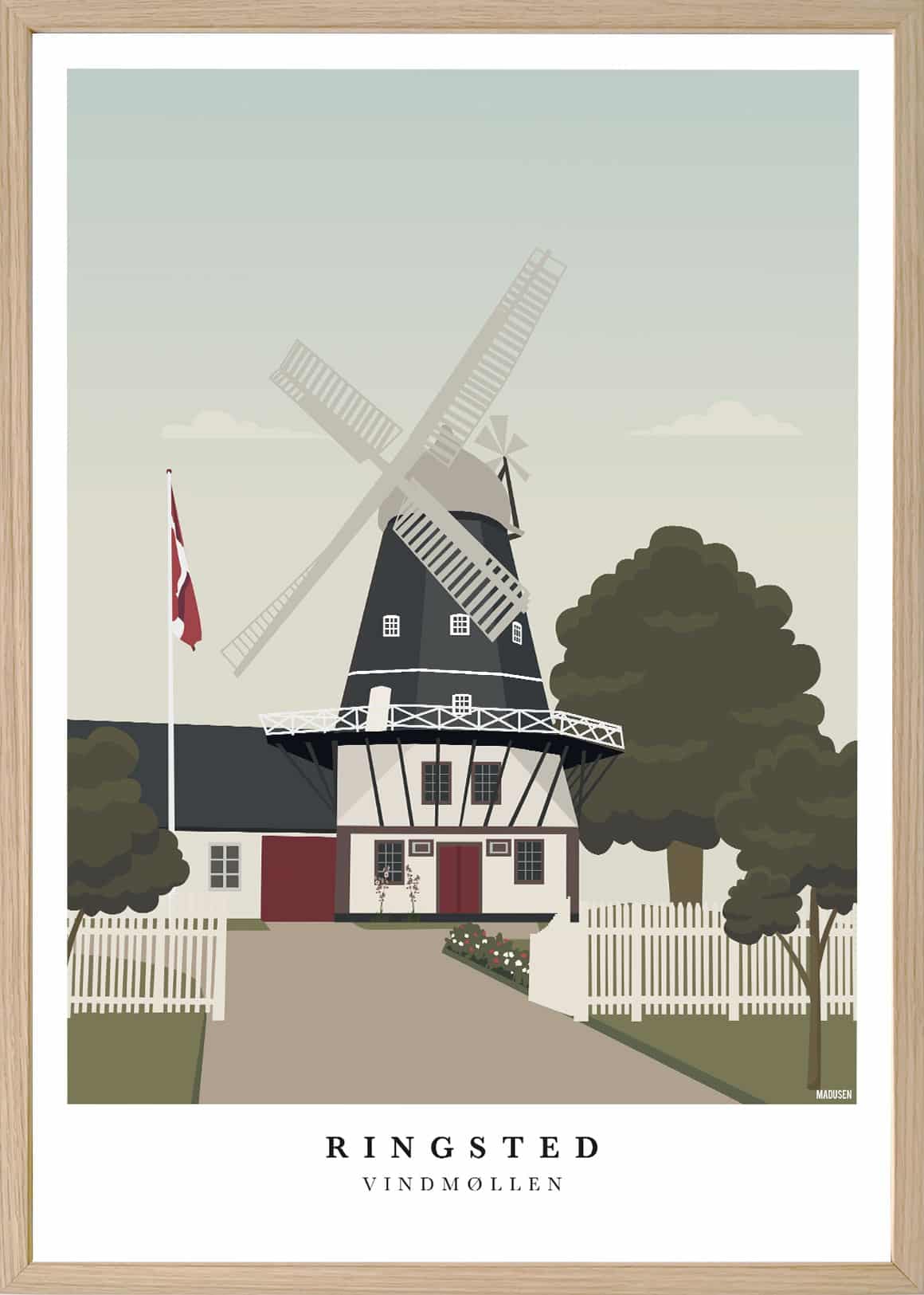 Ringsted Vindmølle Plakat