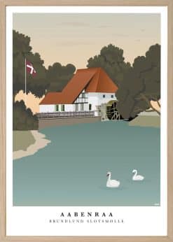 Aabenraa Brundlund Slotsmølle Plakat