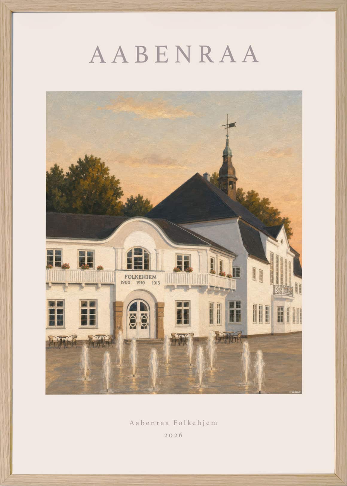 Aabenraa Folkehjem Plakat
