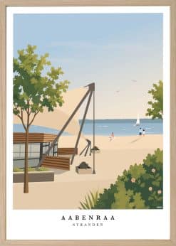 Aabenraa Strand Plakat