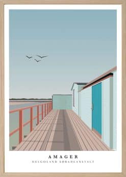 Amager Helgoland Søbadeanstalt Plakat