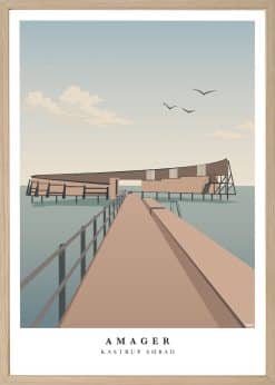 Amager Kastrup Søbad Plakat