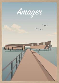 Amager Kastrup Søbad Plakat