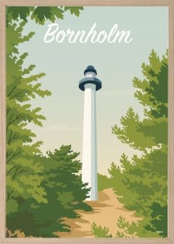 Bornholm Dueodde Fyr Plakat