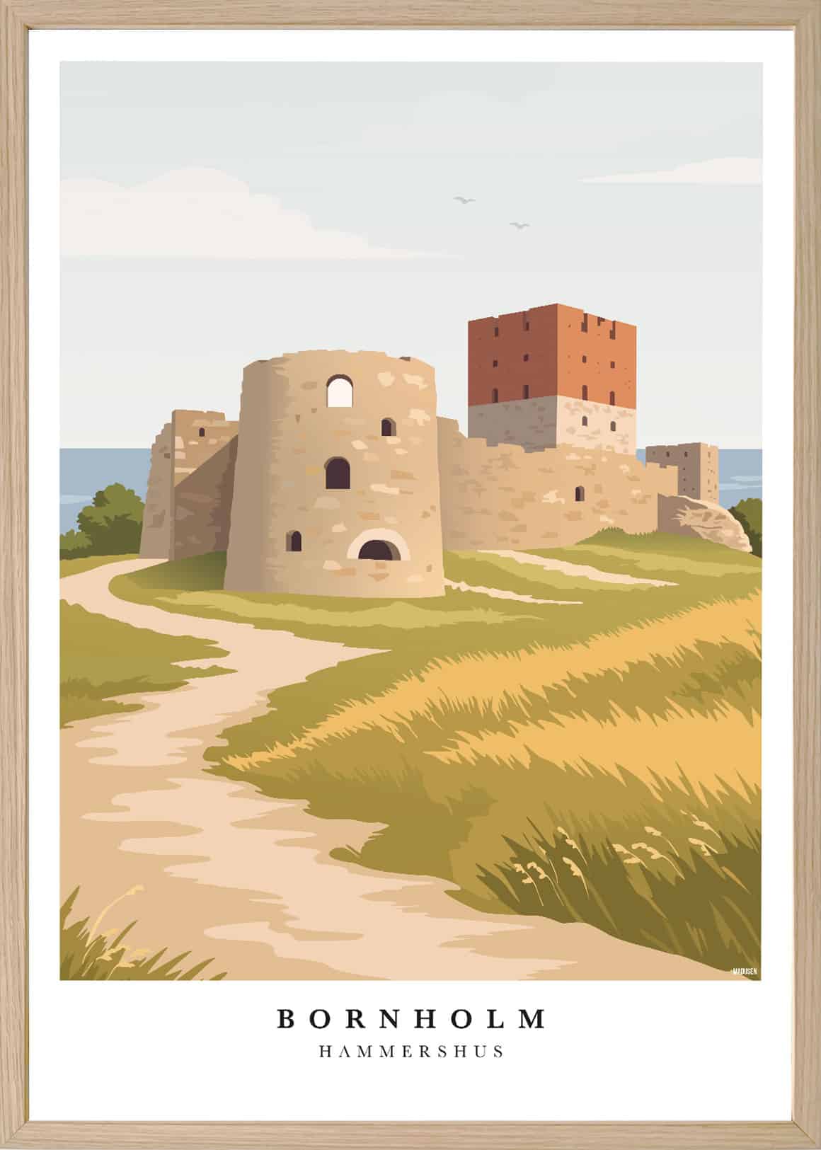 Bornholm Hammershus Plakat