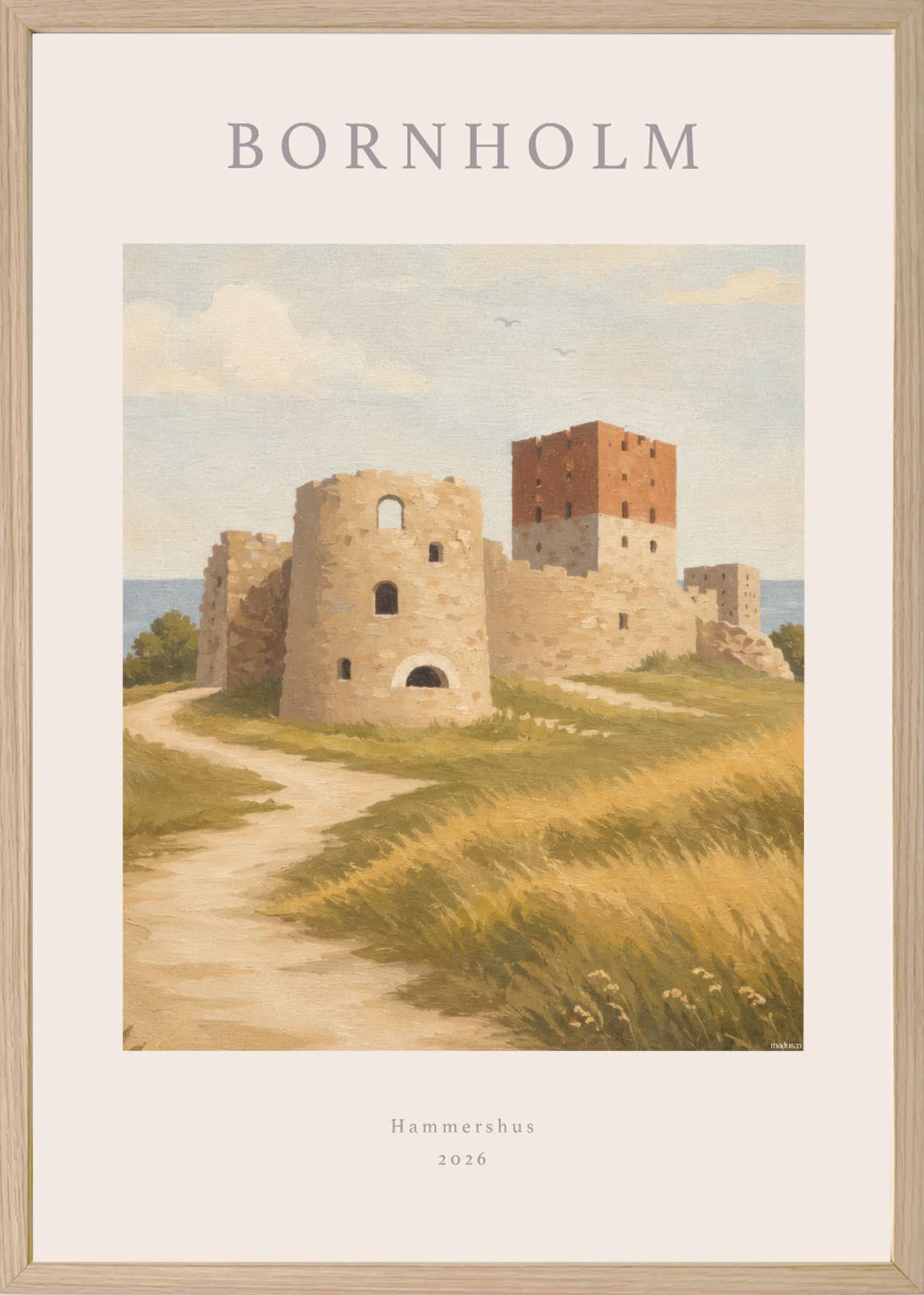 Bornholm Hammershus Plakat