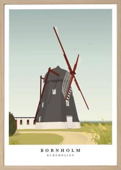Bornholm Kuremøllen Plakat