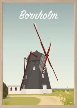 Bornholm Kuremøllen Plakat