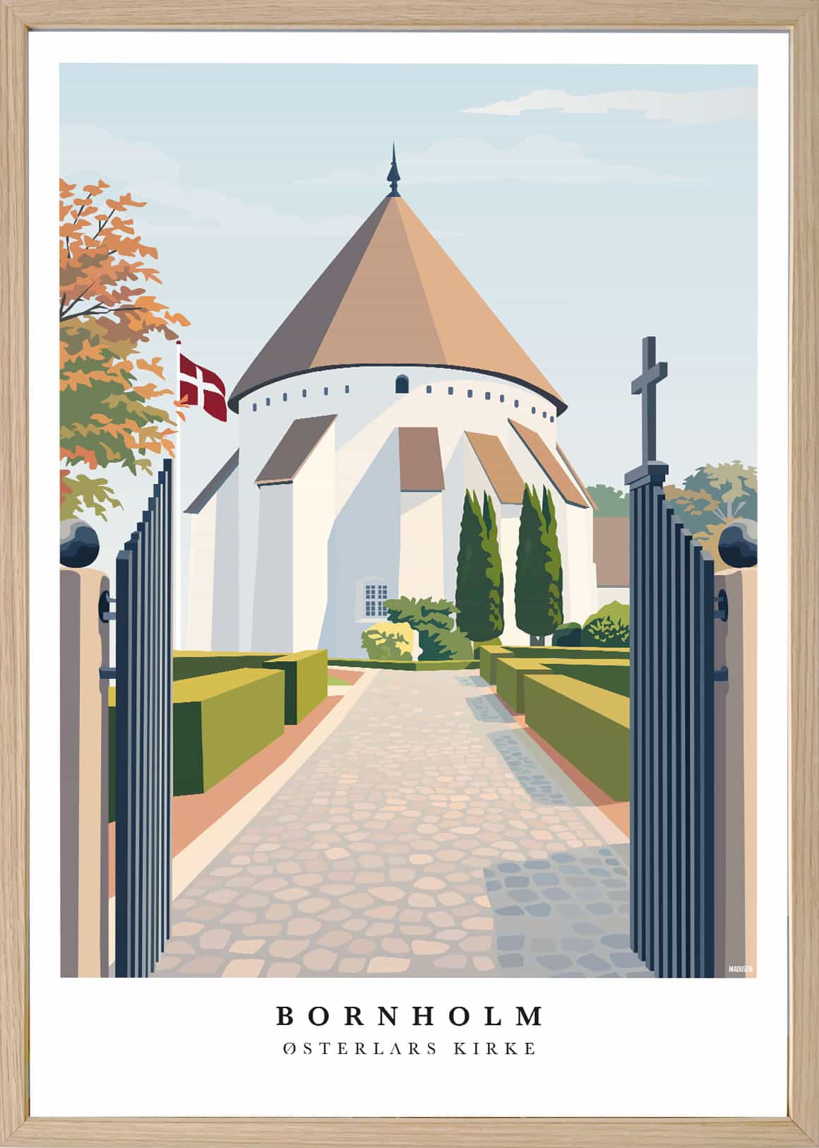 Bornholm Østerlars Kirke Plakat