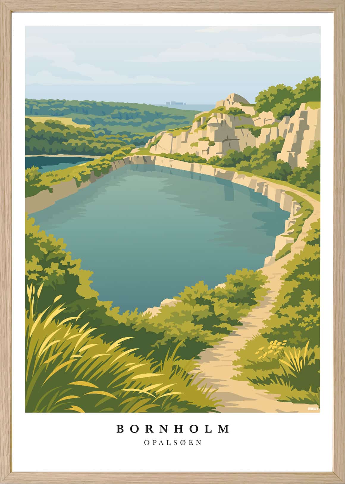 Bornholm Opalsøen Plakat