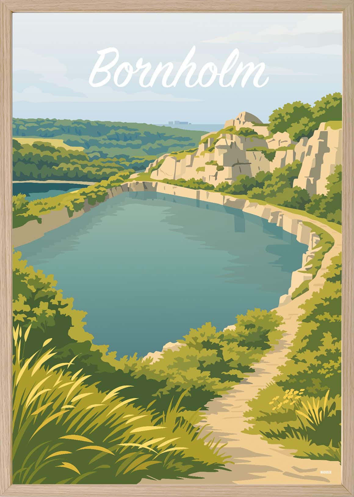 Bornholm Opalsøen Plakat