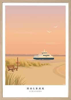 Holbæk Strand Plakat