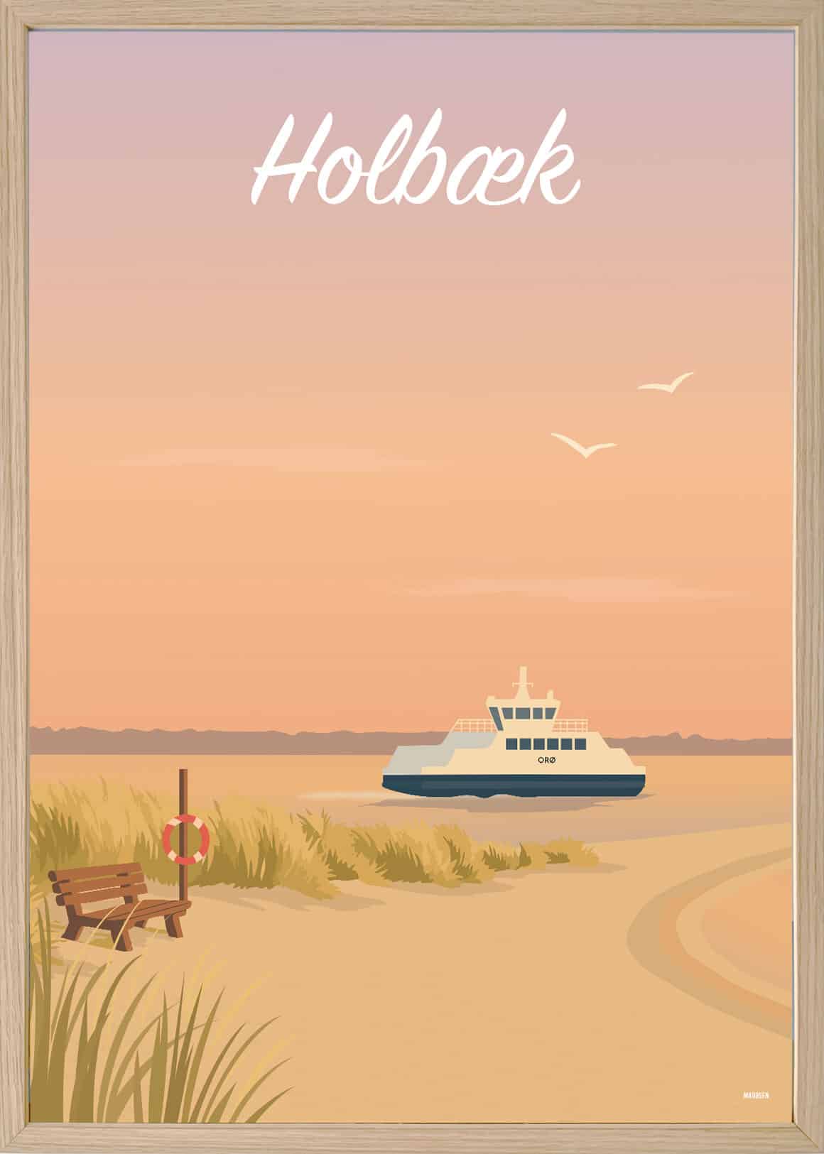 Holbæk Strand Plakat