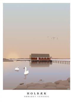 Holbæk Søbadet Venedig II Plakat
