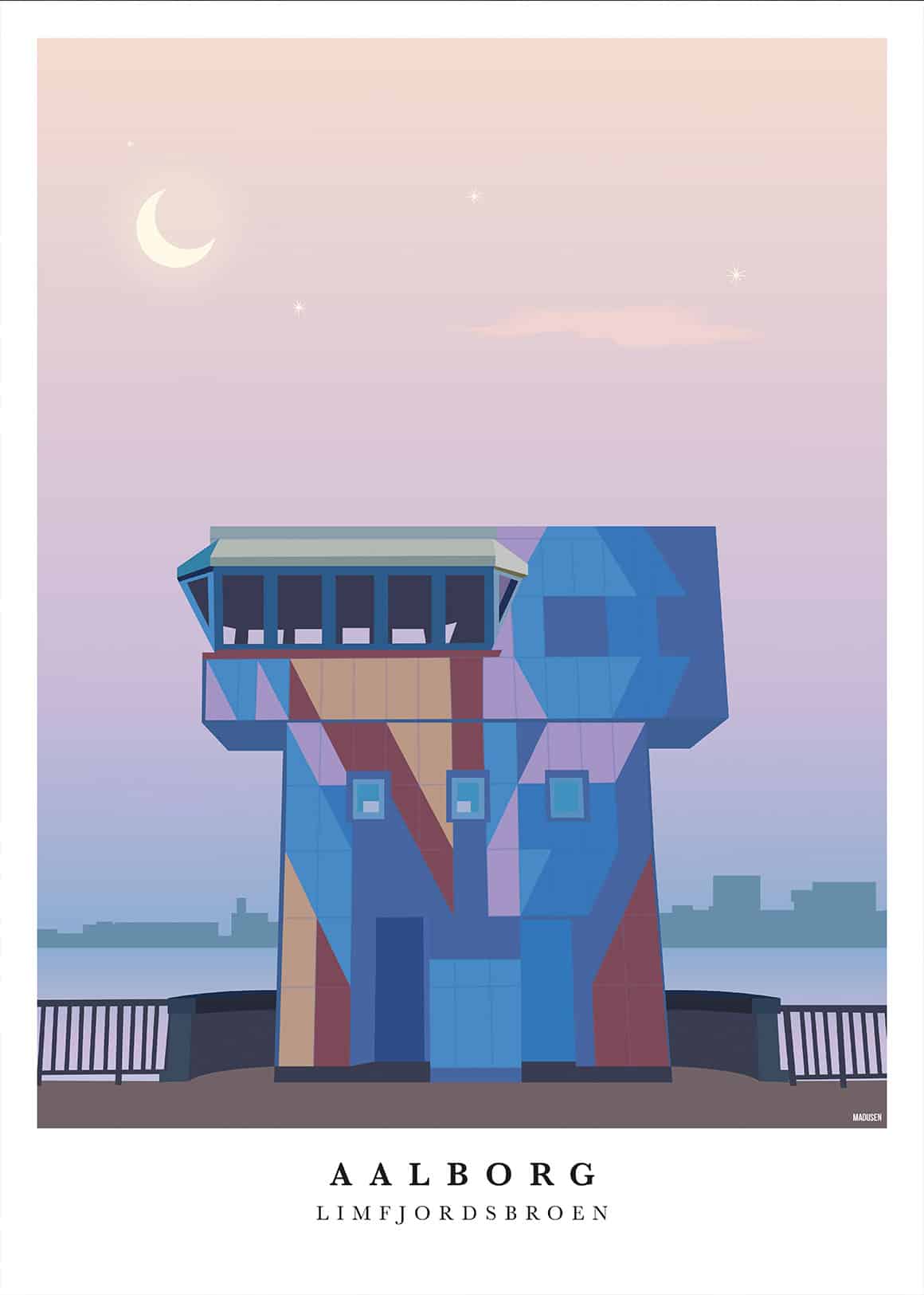 Aalborg Limfjordsbroen Plakat