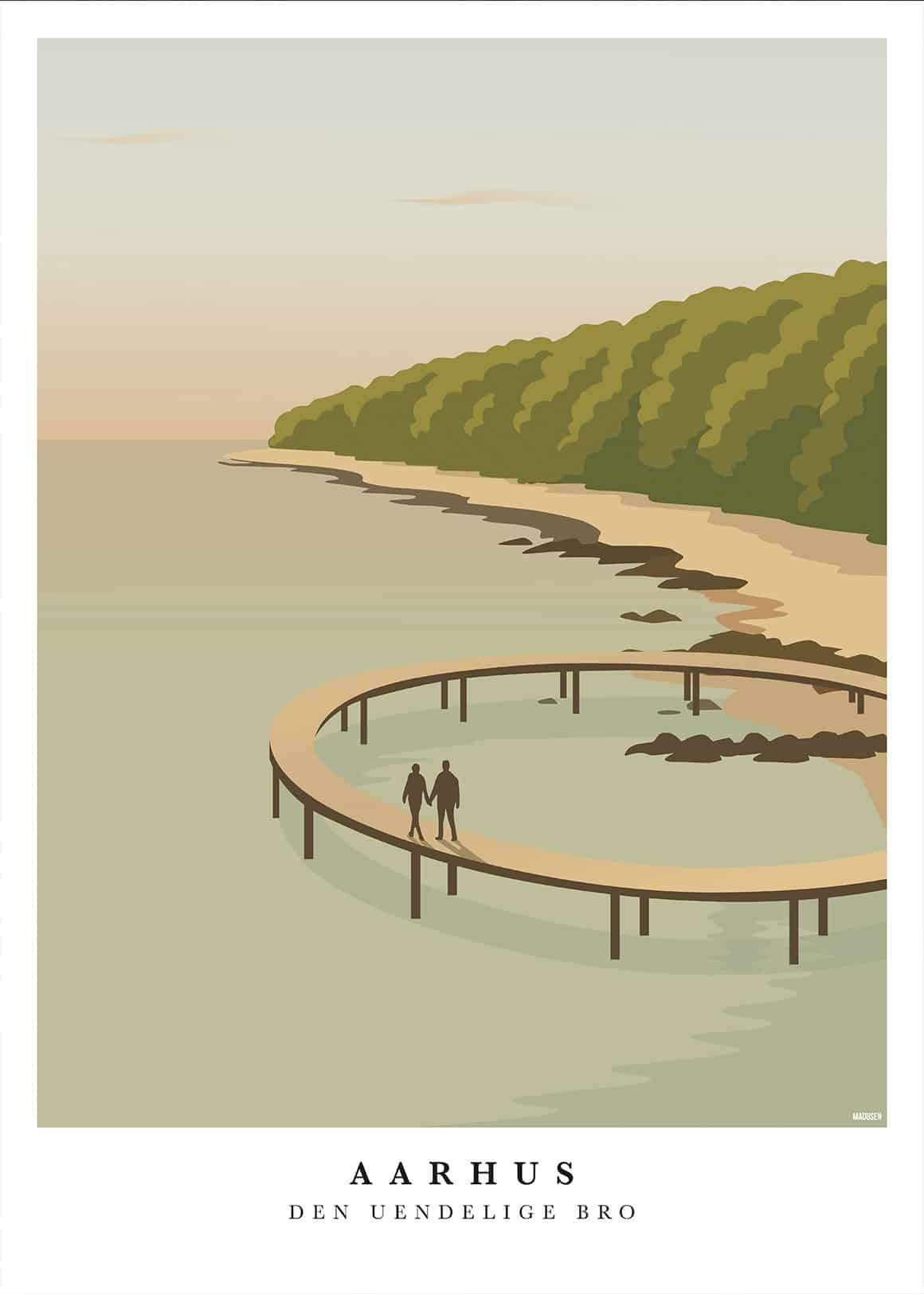 Aarhus Den Uendelige Bro Plakat