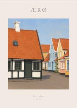 Ærø Ærøskøbing Gaasetorvet Plakat