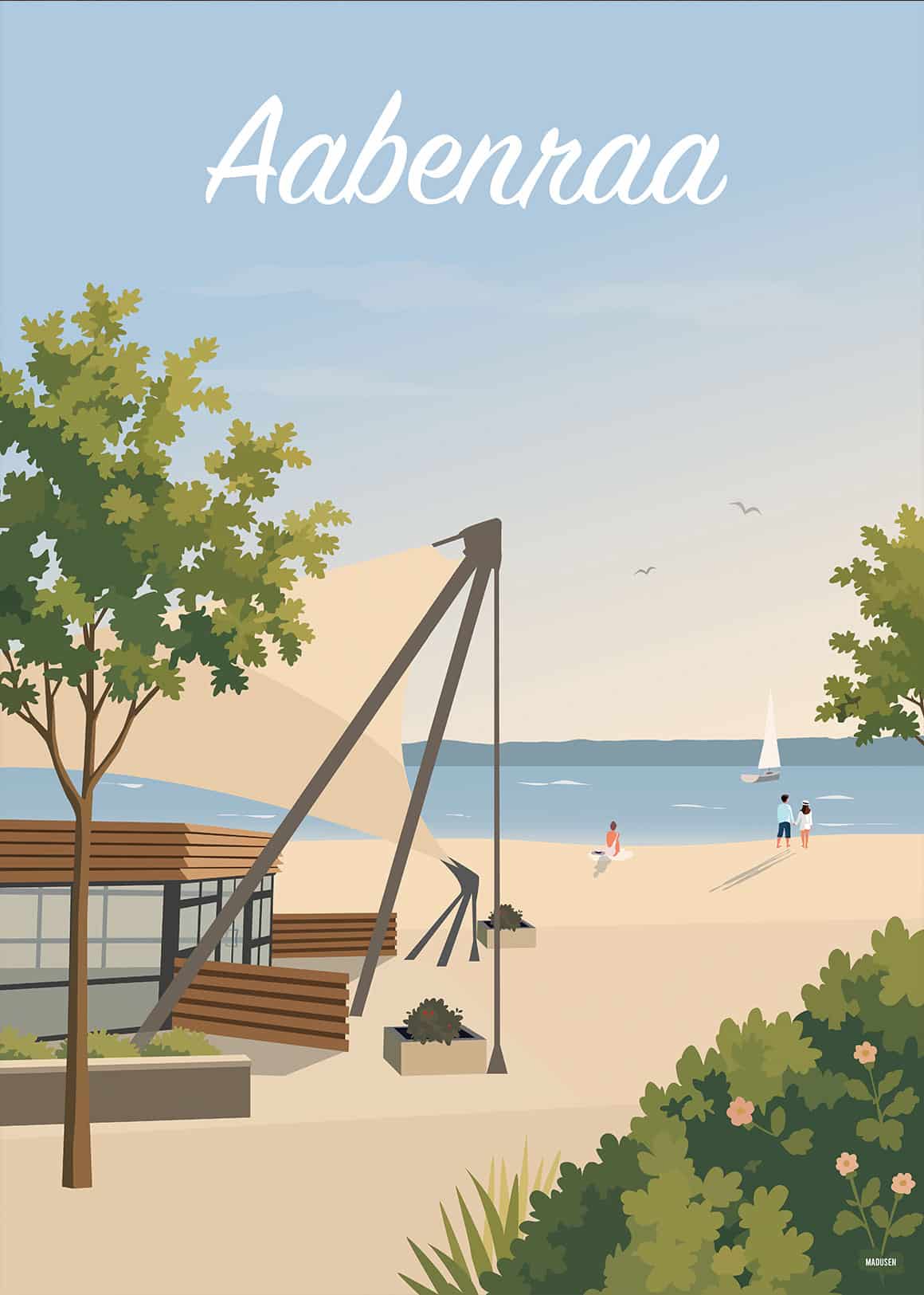 Aabenraa Strand Plakat