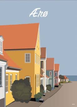 Ærø Ærøskøbing Vestergade Plakat