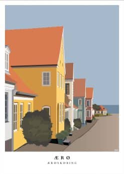 Ærø Ærøskøbing Vestergade Plakat