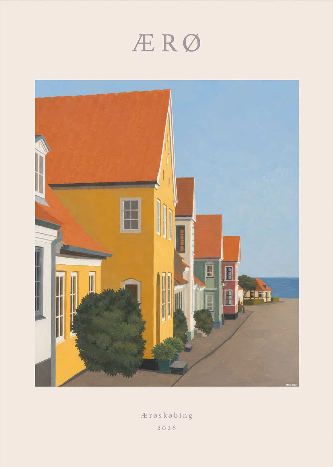 Ærø Ærøskøbing Vestergade Plakat